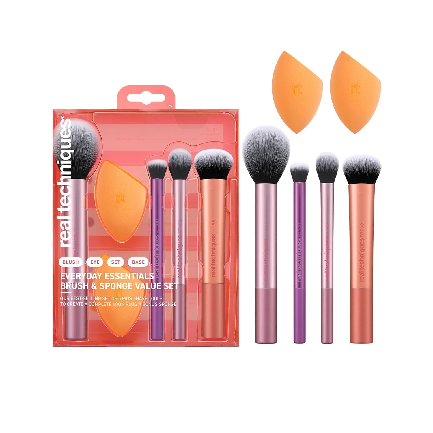 Real Techniques Everyday Essentials Makeup Brush Set